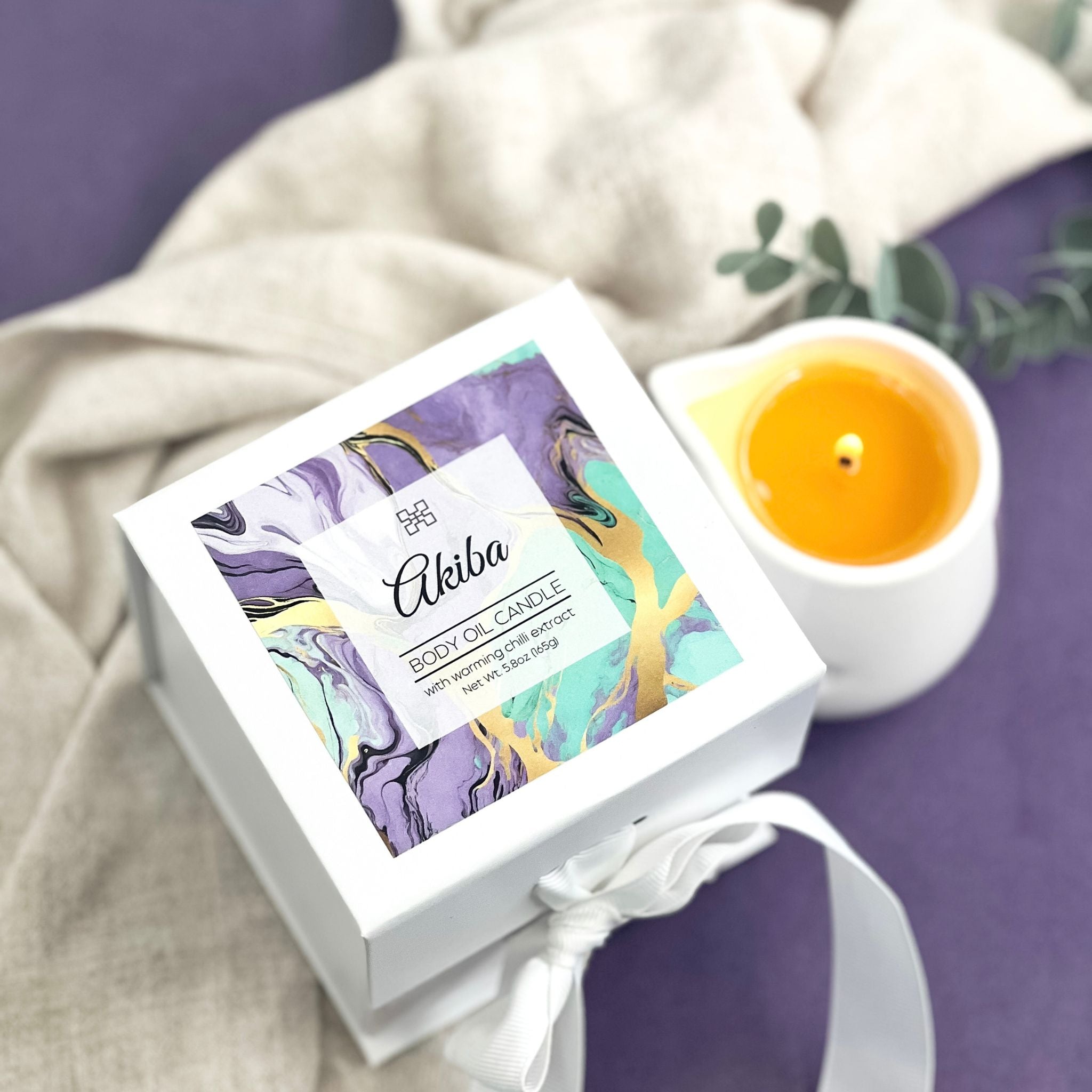 Moisturizing Body Oil Candles Akiba Fragrance & Wellness Studio