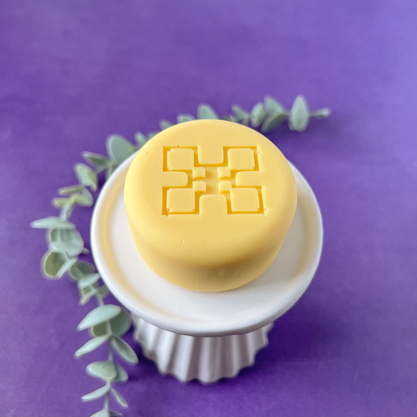 Akiba Butter Stone - Moisturizing Body Butter Bar - with Kpangnan Butter and Cooling Lemon Extract (Fragrance free)