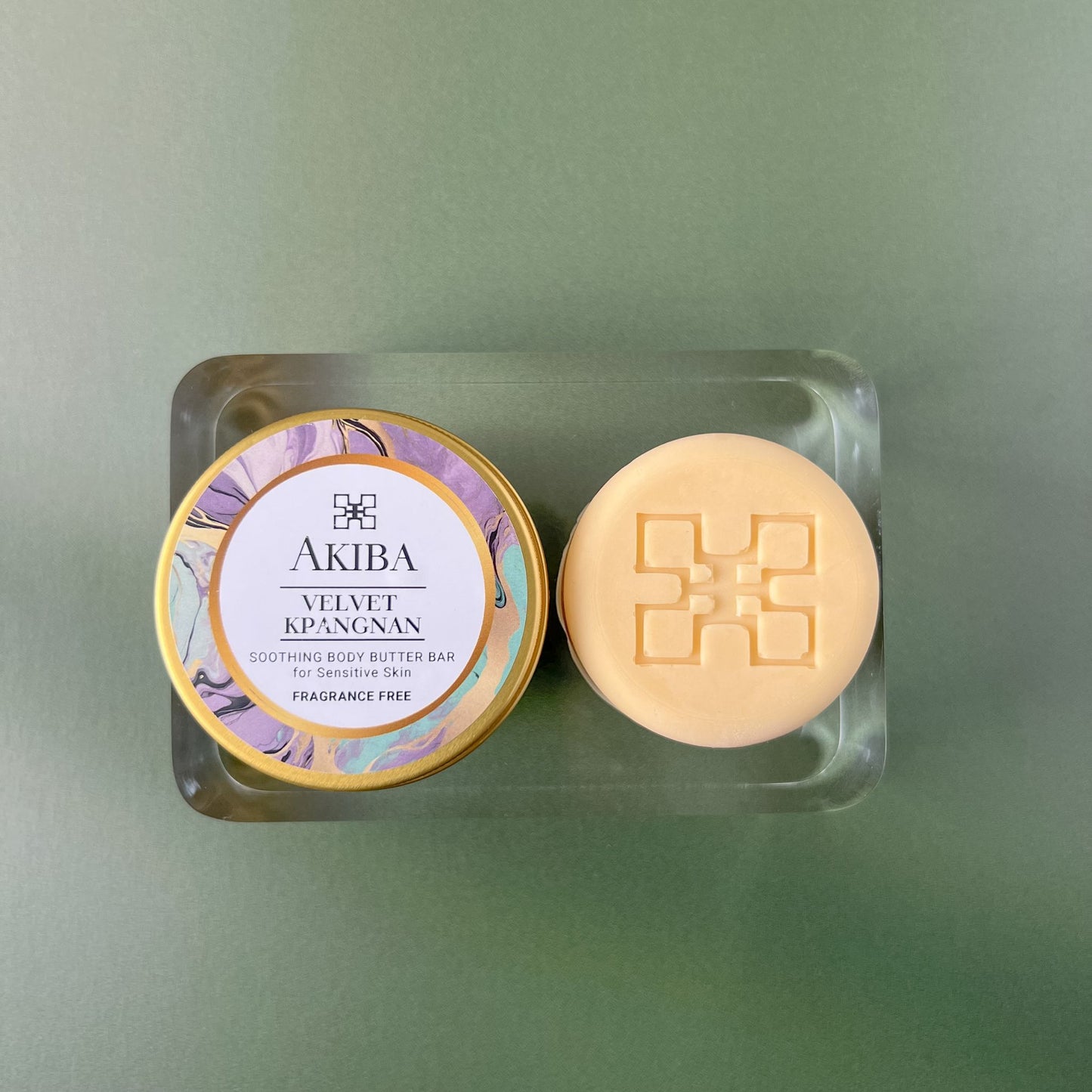 NEW! Akiba "Velvet Kpangnan" - Moisturizing Body Butter Bar with Kpangnan Butter (Fragrance Free)
